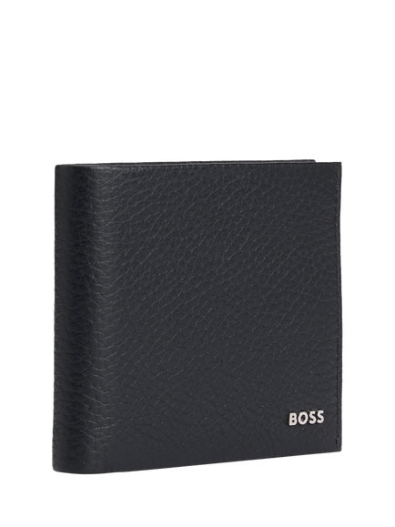 BOSS Leather Bifold Wallet, Black - view 2, Black