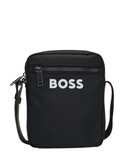 BOSS Logo Crossbody Bag, Black, One Size, Black