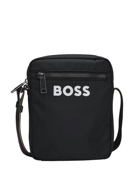 BOSS Logo Crossbody Bag, Black, One Size, Black