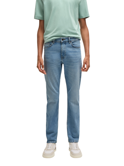 BOSS Comfort Stretch Slim Jeans, Bright Blue, Bright Blue