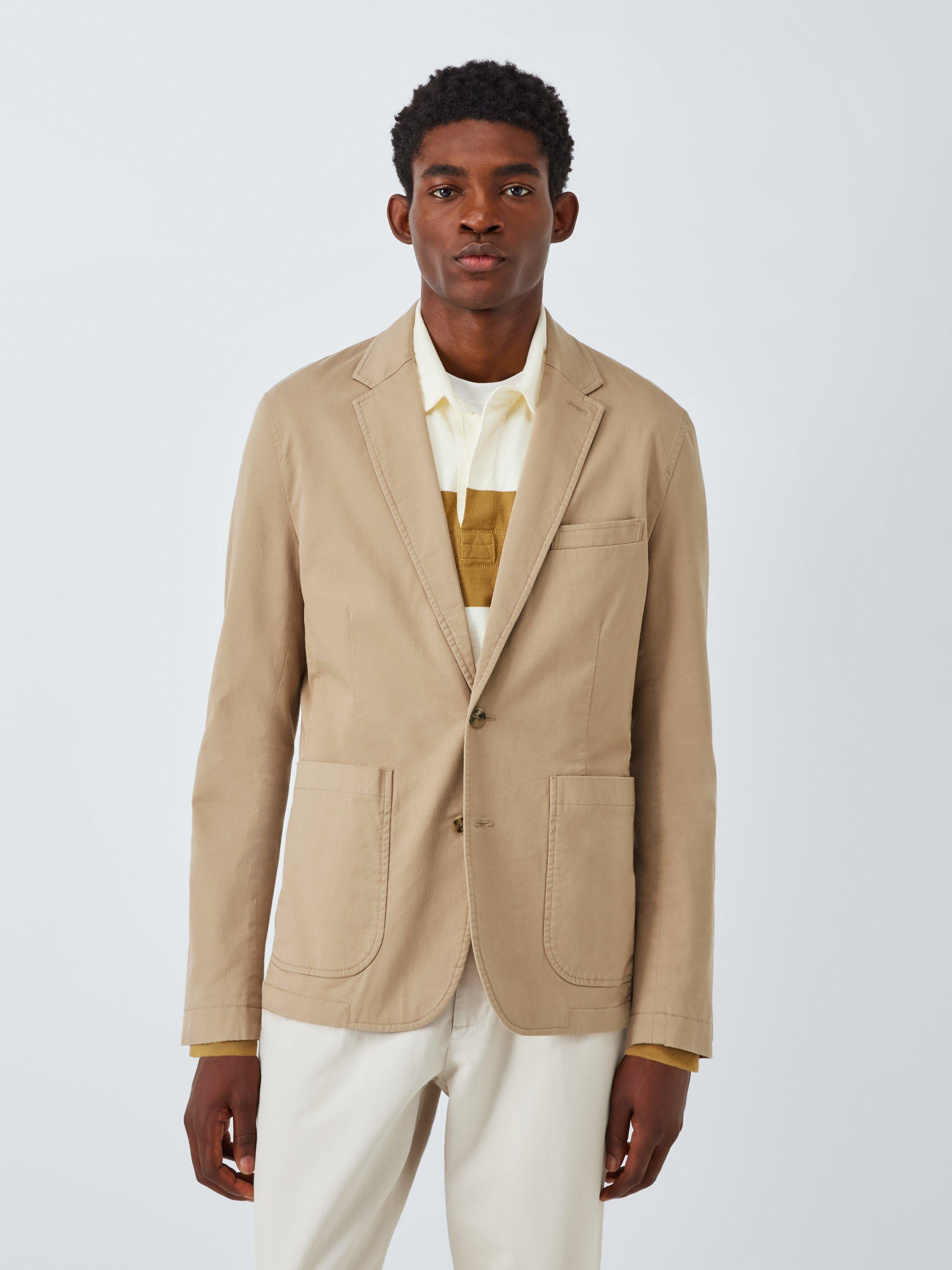 John Lewis Cotton Blazer, Stone
