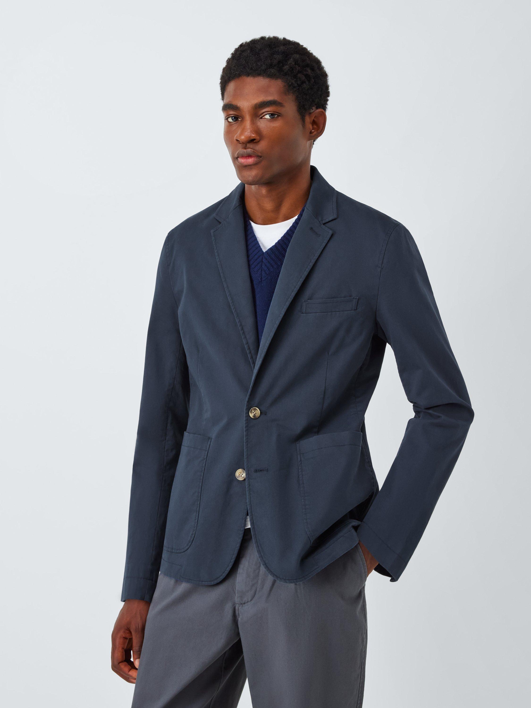 John Lewis Cotton Blazer, Navy