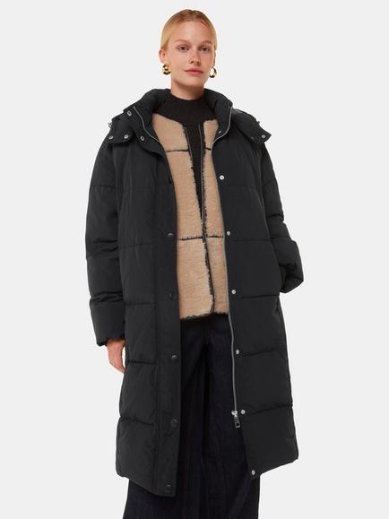 Whistles Una Puffa Coat, Black, Black
