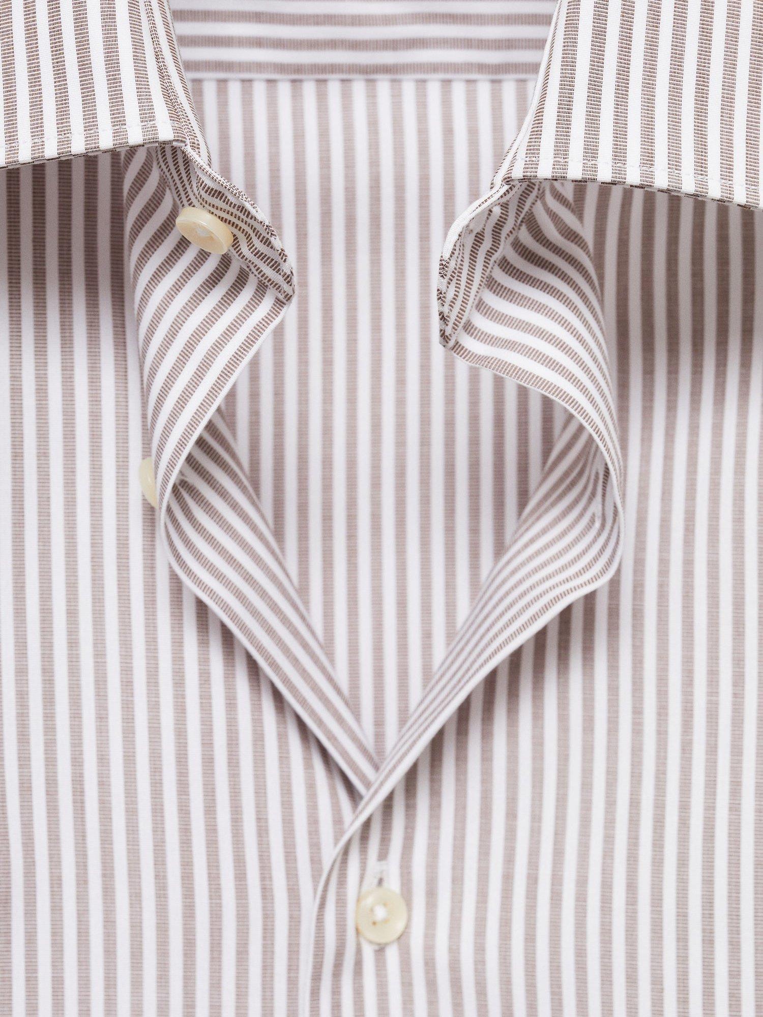 Product image 8 of 8, which shows Mango Vecchia Slim Fit Shirt, Brown, M