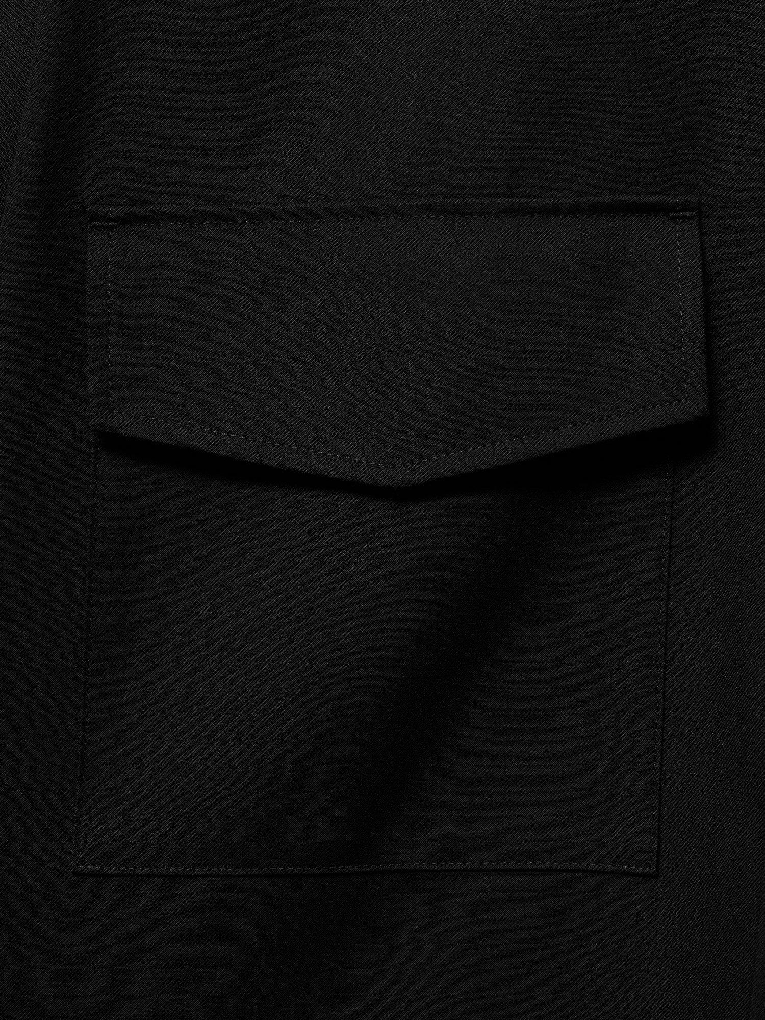 Product image 5 of 8, which shows Mango Aaron Shirt, Black, S