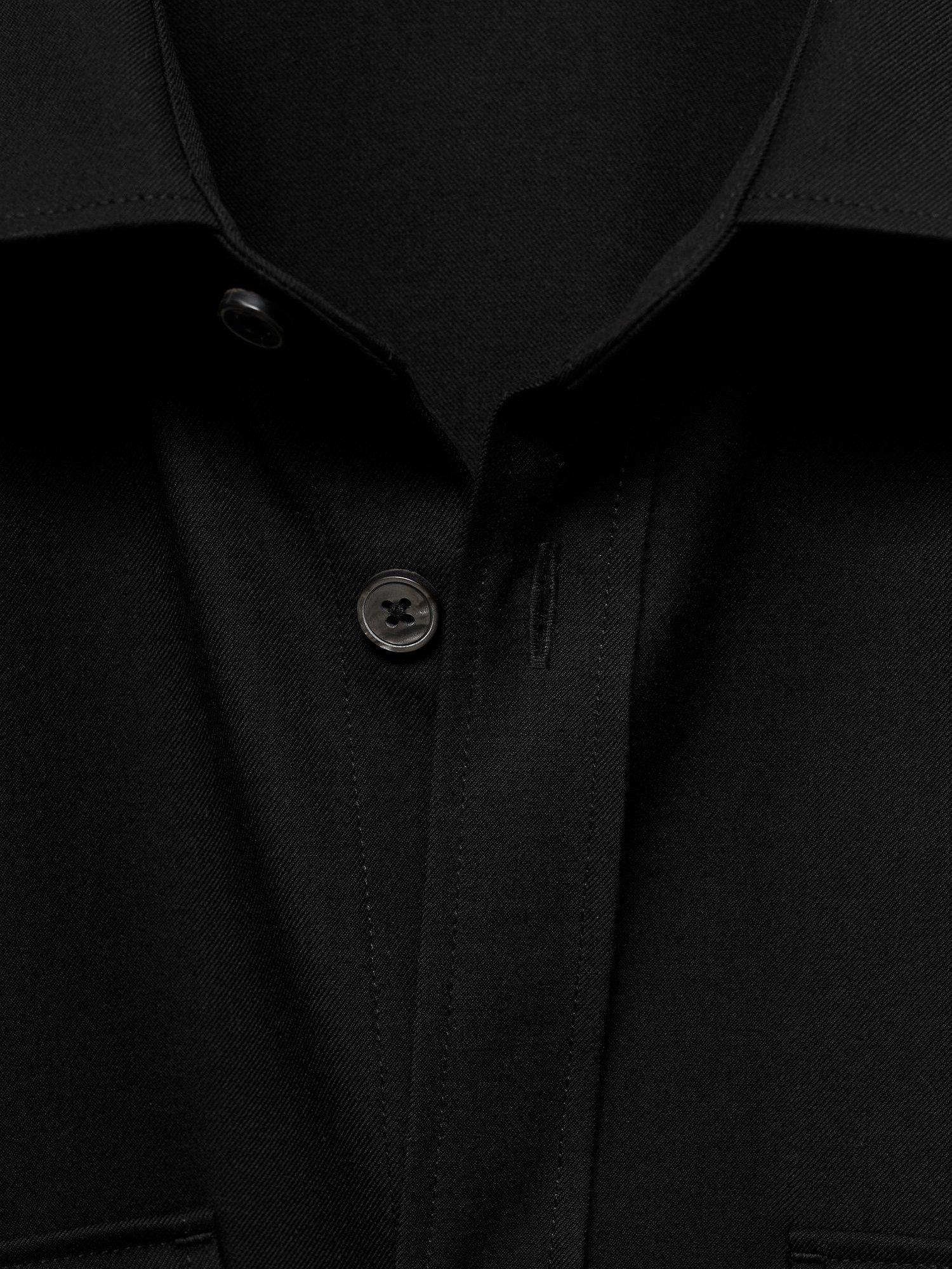 Product image 8 of 8, which shows Mango Aaron Shirt, Black, S