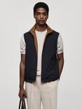 Mango Nadast Waistcoat, Navy