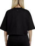 Ony Cropped Logo T-Shirt, Black