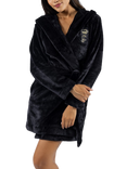 Juicy Couture Binky & Buzz Fluffy Fleece Dressing Gown, Black