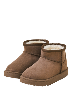 Angels by Accessorize Kids' Suedette Anke Boots, Chocolate, Chocolate