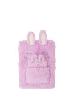 Angels by Accessorize Faux Fur Mummy and Baby Bunny Notebook Set, Lilac