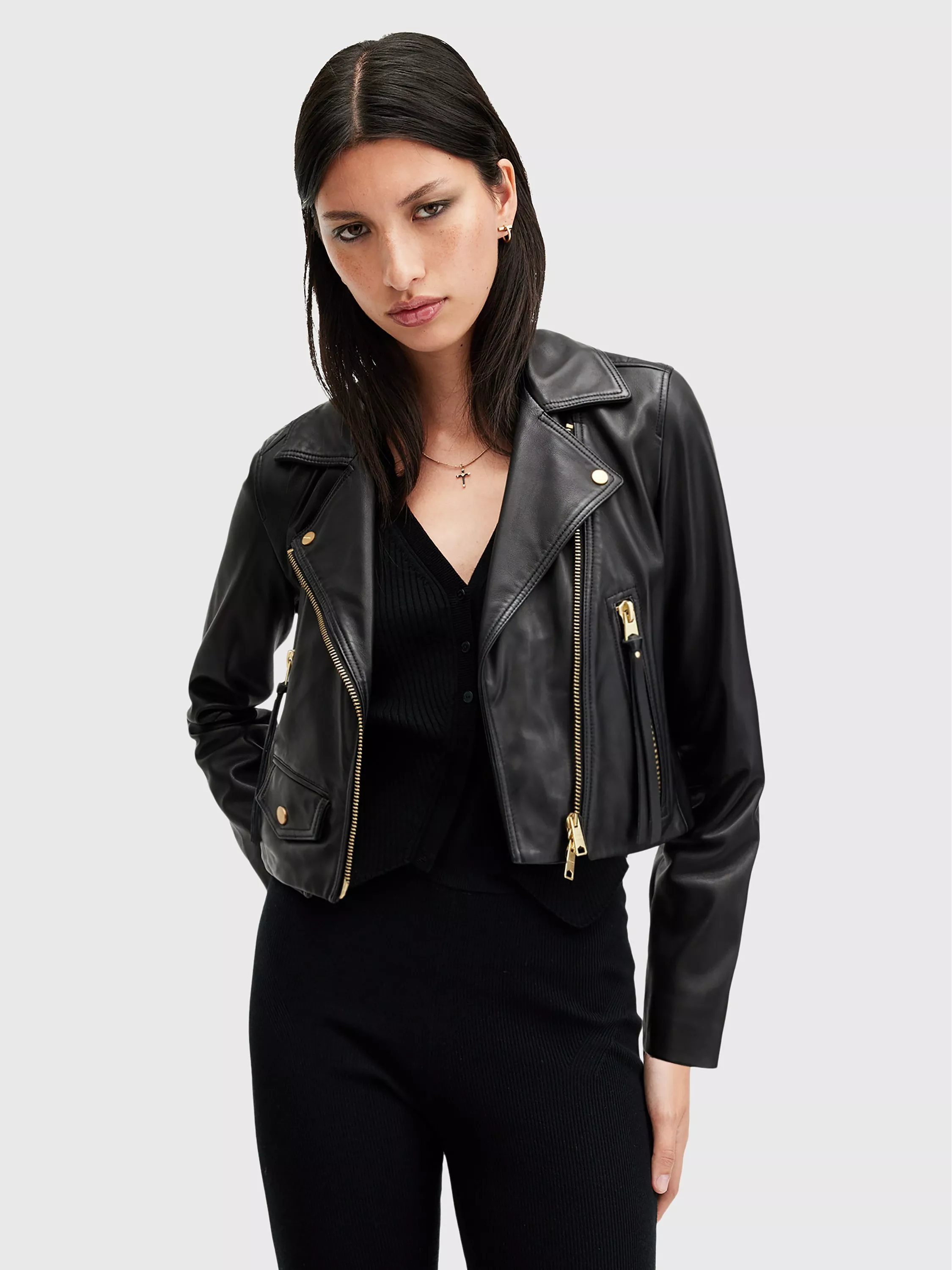 John lewis womens leather jackets best sale