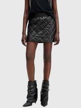 Reiss Poppy Zip Ponte Mini Skirt, Black