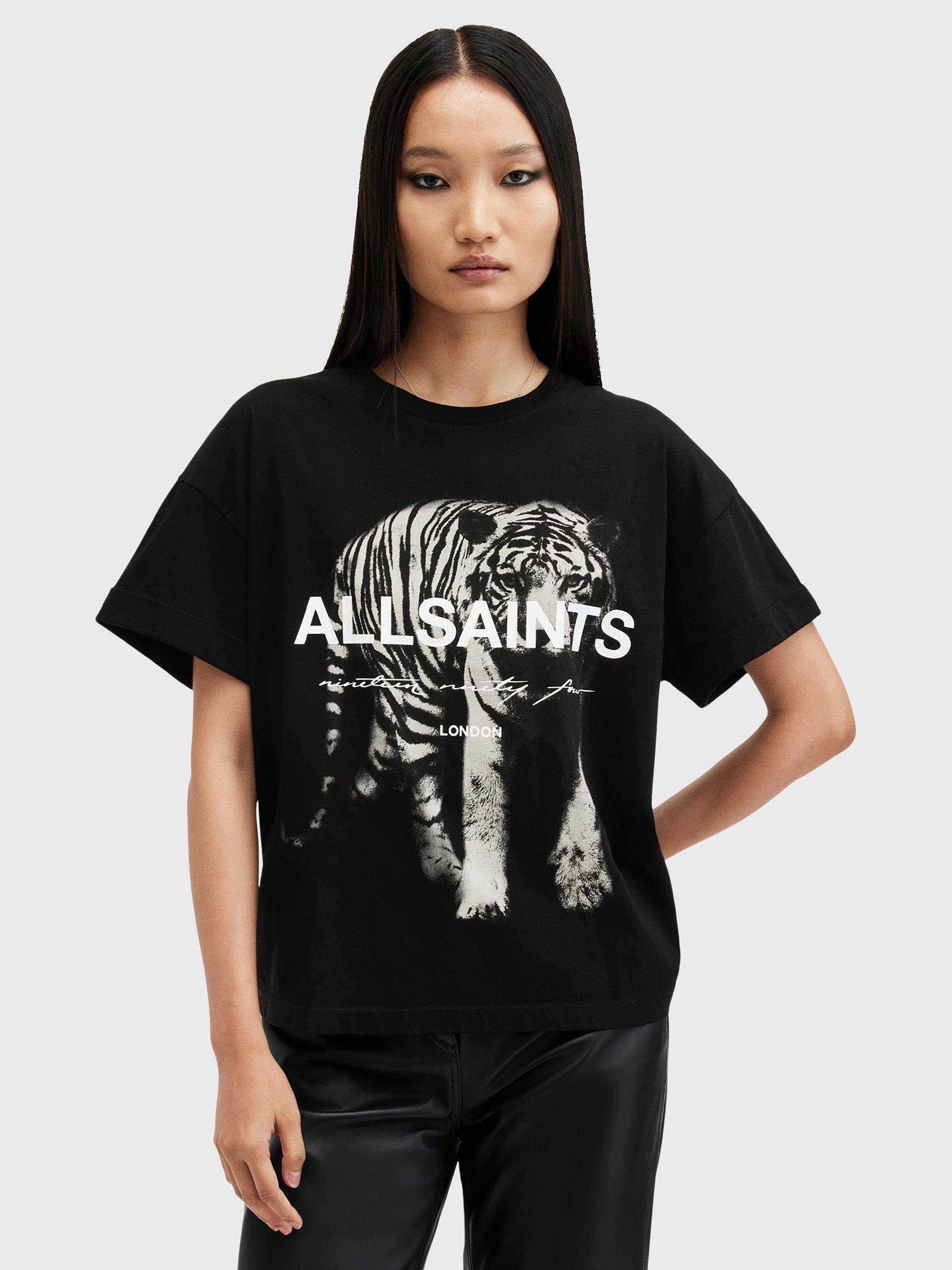 AllSaints Kit Briar Pure Organic Cotton T Shirt Black