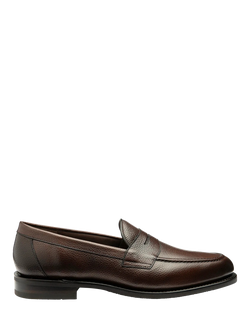 Loake Imperial Grain Leather Loafers, Black, Brown