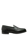 Loake Imperial Grain Leather Loafers, Black, Black