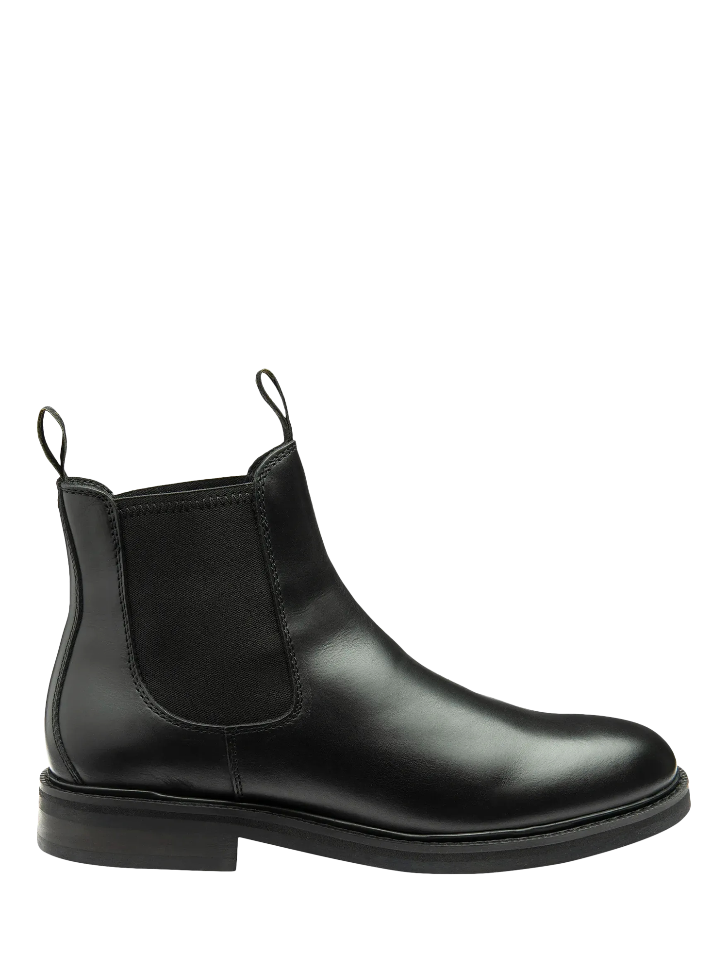Product image 1 of 3, which shows Loake Duckworth Leather Waterproof Chelsea Boots, Black, 8