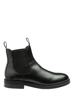 Loake Duckworth Leather Waterproof Chelsea Boots, Black