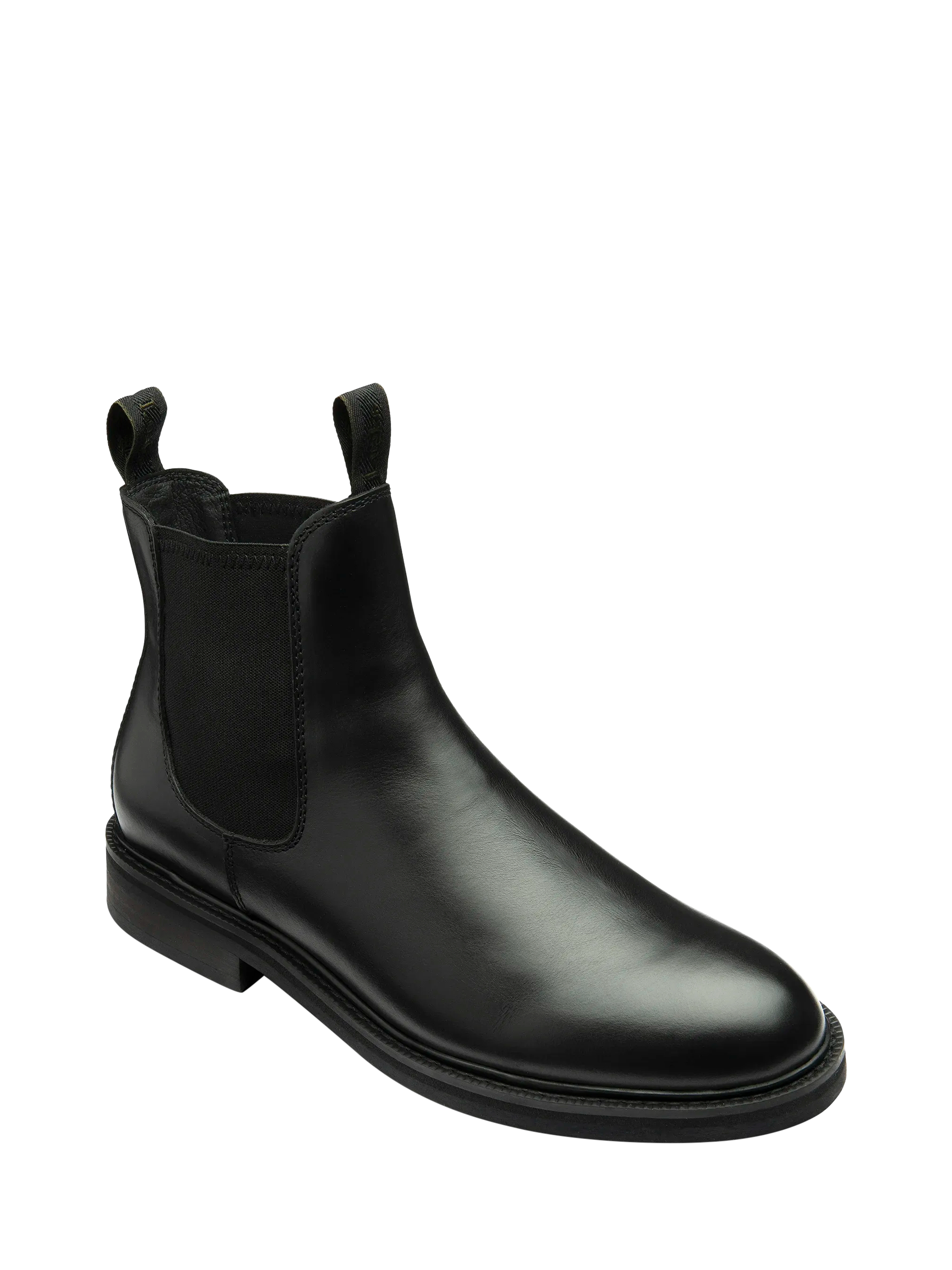 Product image 2 of 3, which shows Loake Duckworth Leather Waterproof Chelsea Boots, Black, 8