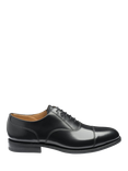 Loake Leather Polished Toe Cap Oxford Shoes, Black