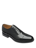 Loake Leather Polished Toe Cap Oxford Shoes, Black