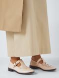 John Lewis Giselle Leather Woven T-Bar Mary Jane Loafers