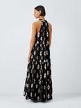 John Lewis Sunset Tiered Maxi Beach Dress, Pink