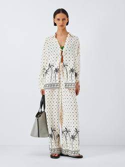 John Lewis Desert Palm Tie Top, Palm, Palm