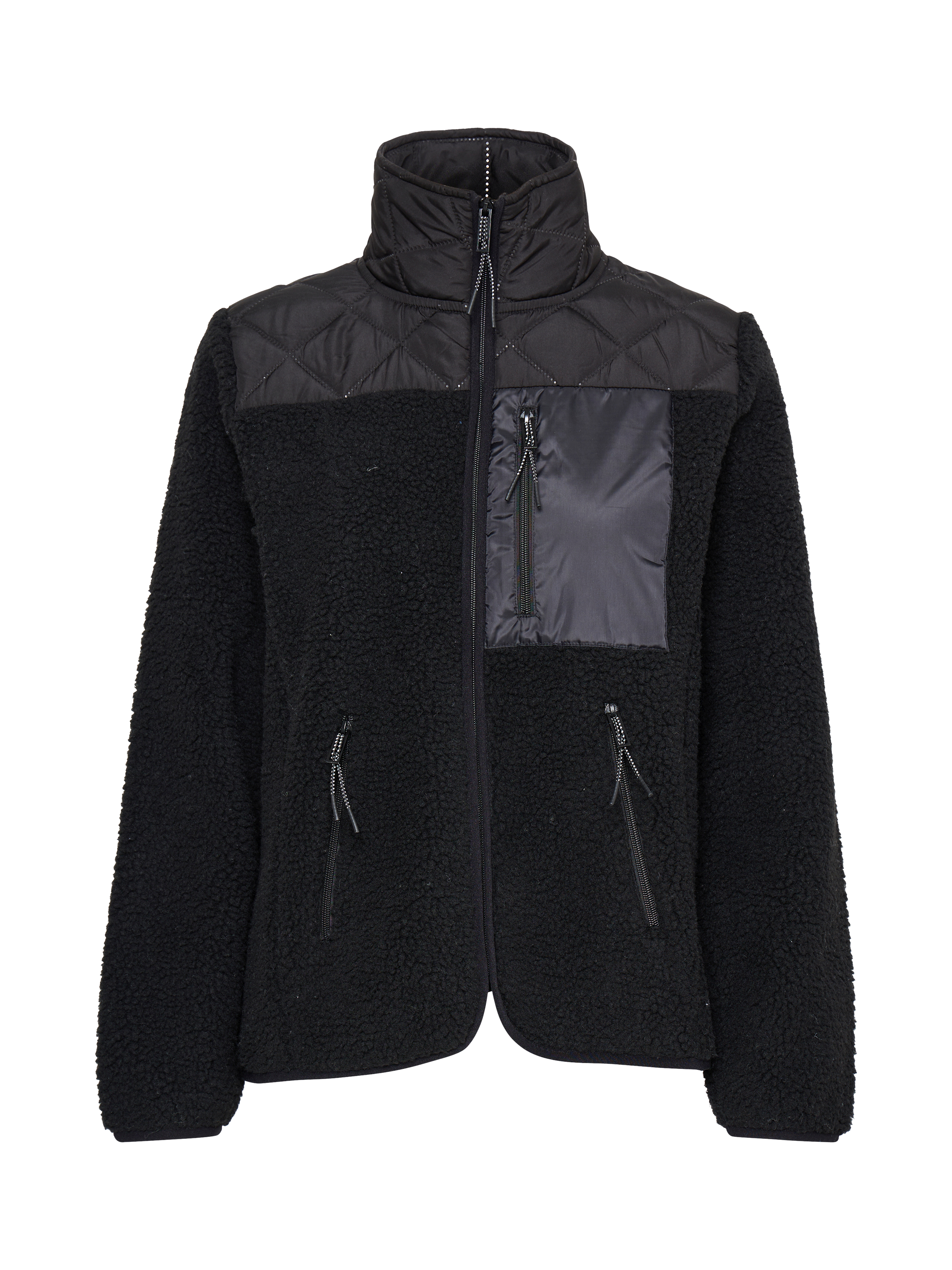 Product image 4 of 6, which shows The Jogg Concept JCBERRI Full Zip Fleece Jacket, Black, XS