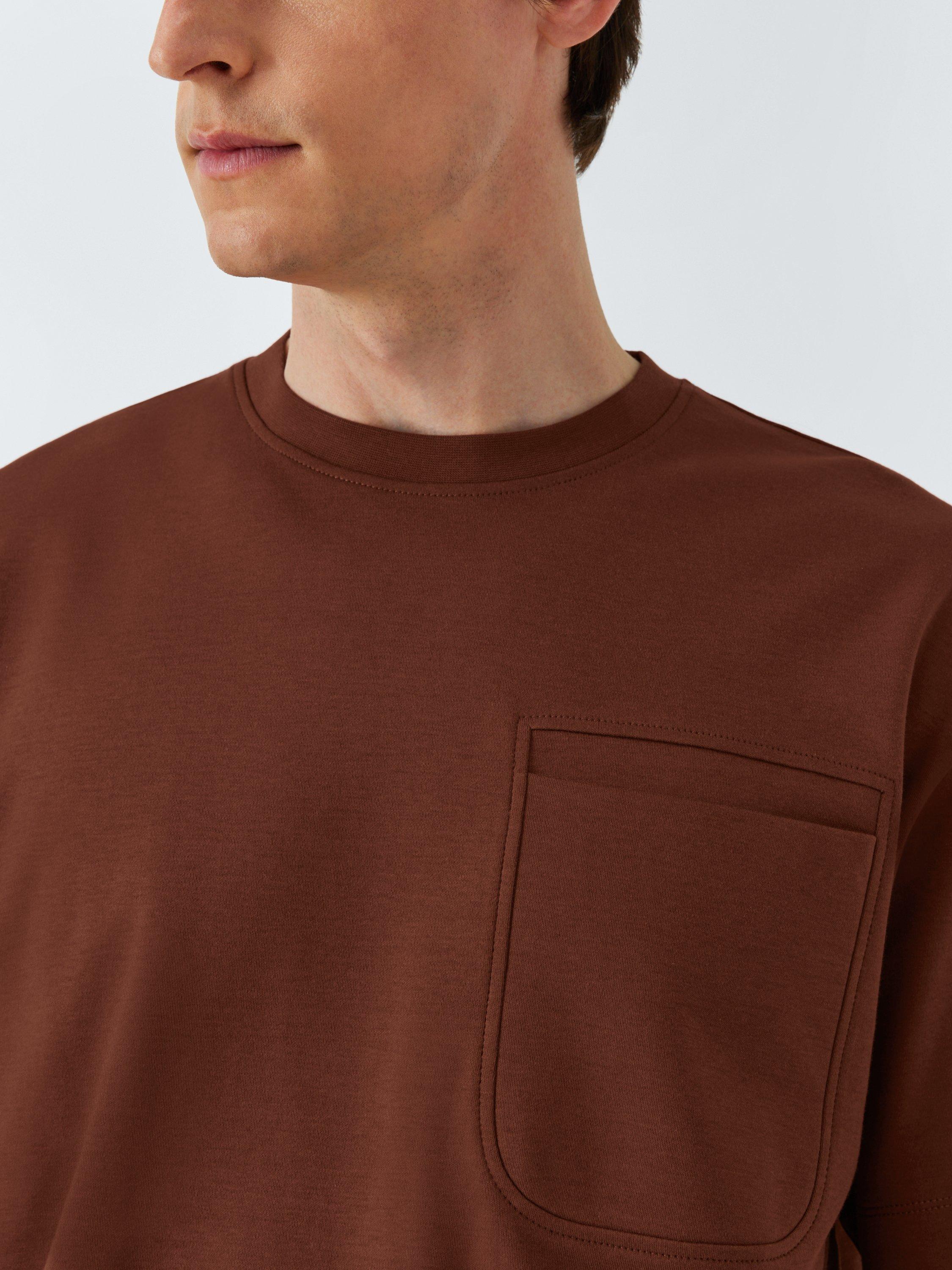 Product image 6 of 6, which shows Kin Cotton Regular Fit Pocket T-Shirt, Friar Brown, S