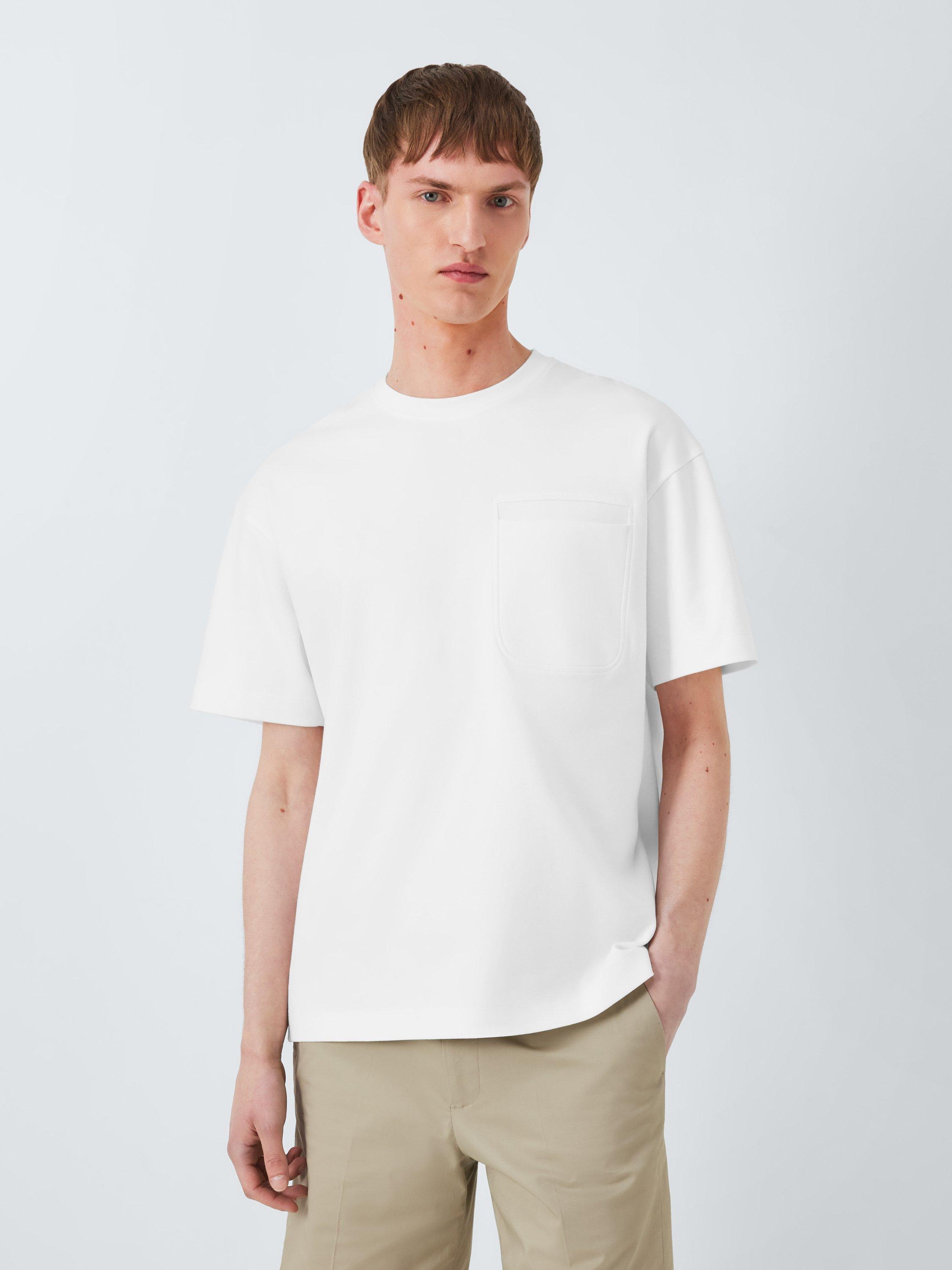Product image 1 of 6, which shows Kin Cotton Regular Fit Pocket T-Shirt, Cloud Dancer, S