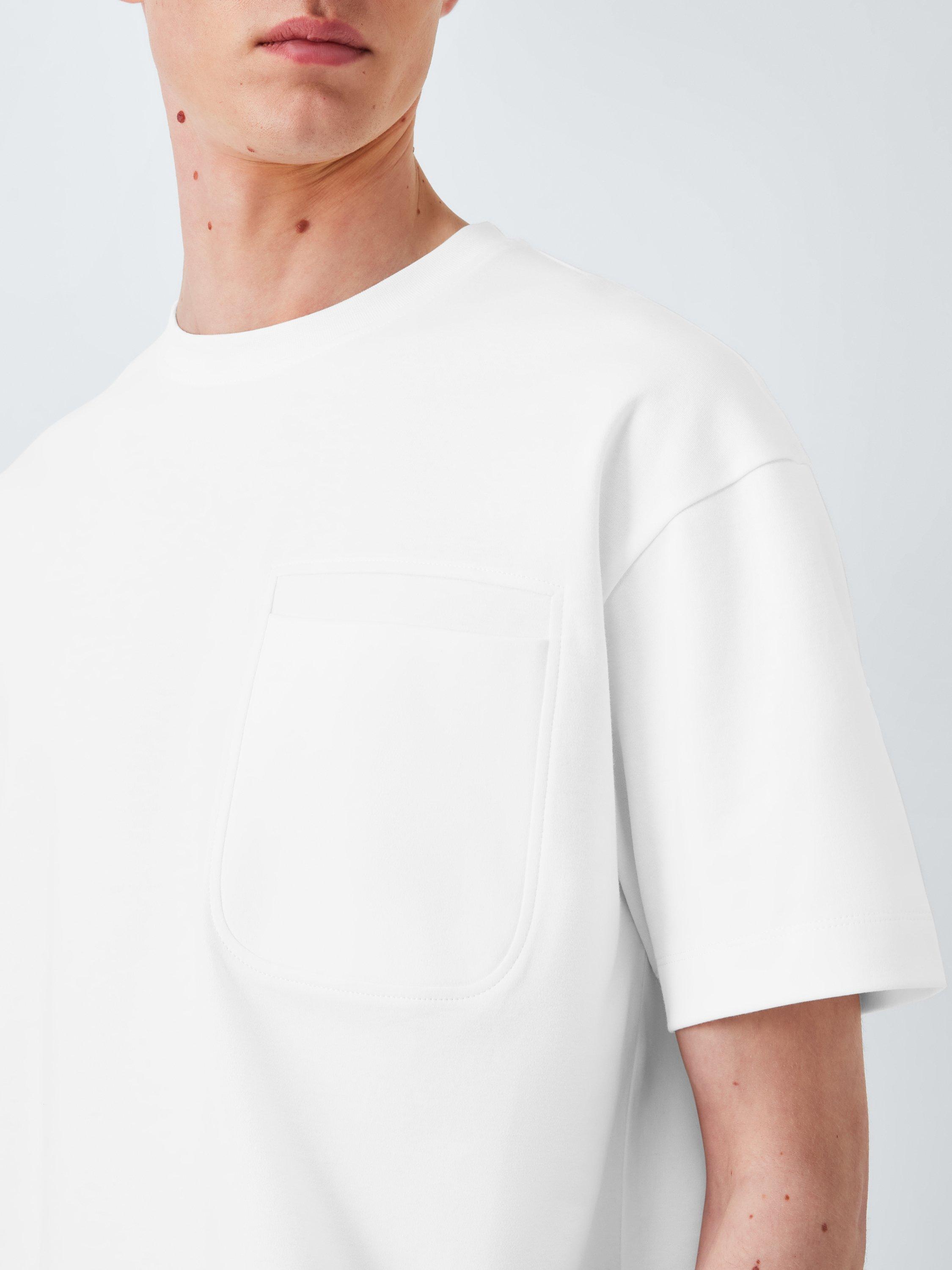 Product image 5 of 6, which shows Kin Cotton Regular Fit Pocket T-Shirt, Cloud Dancer, S