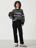 HUSH Lisa Corduroy Joggers, Black
