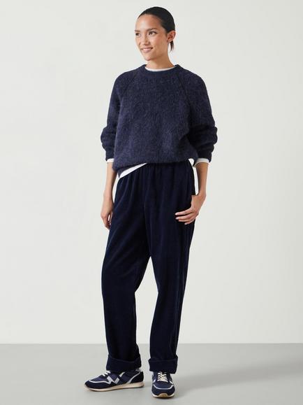 HUSH Lisa Corduroy Joggers - view 2, Navy