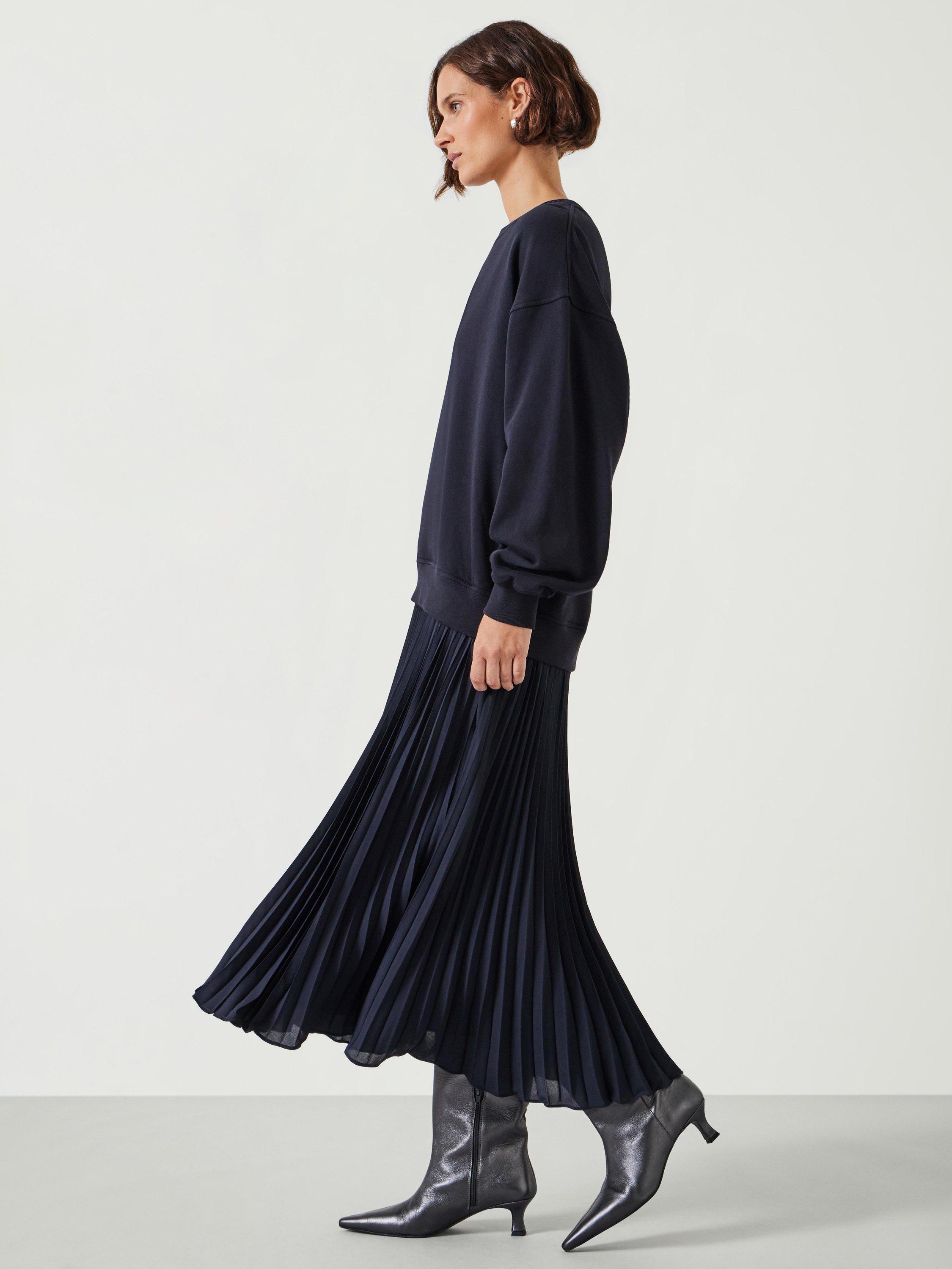 Product image 4 of 5, which shows HUSH Gabriela Cotton Blend Sweat Dress, Night Sky, XXS