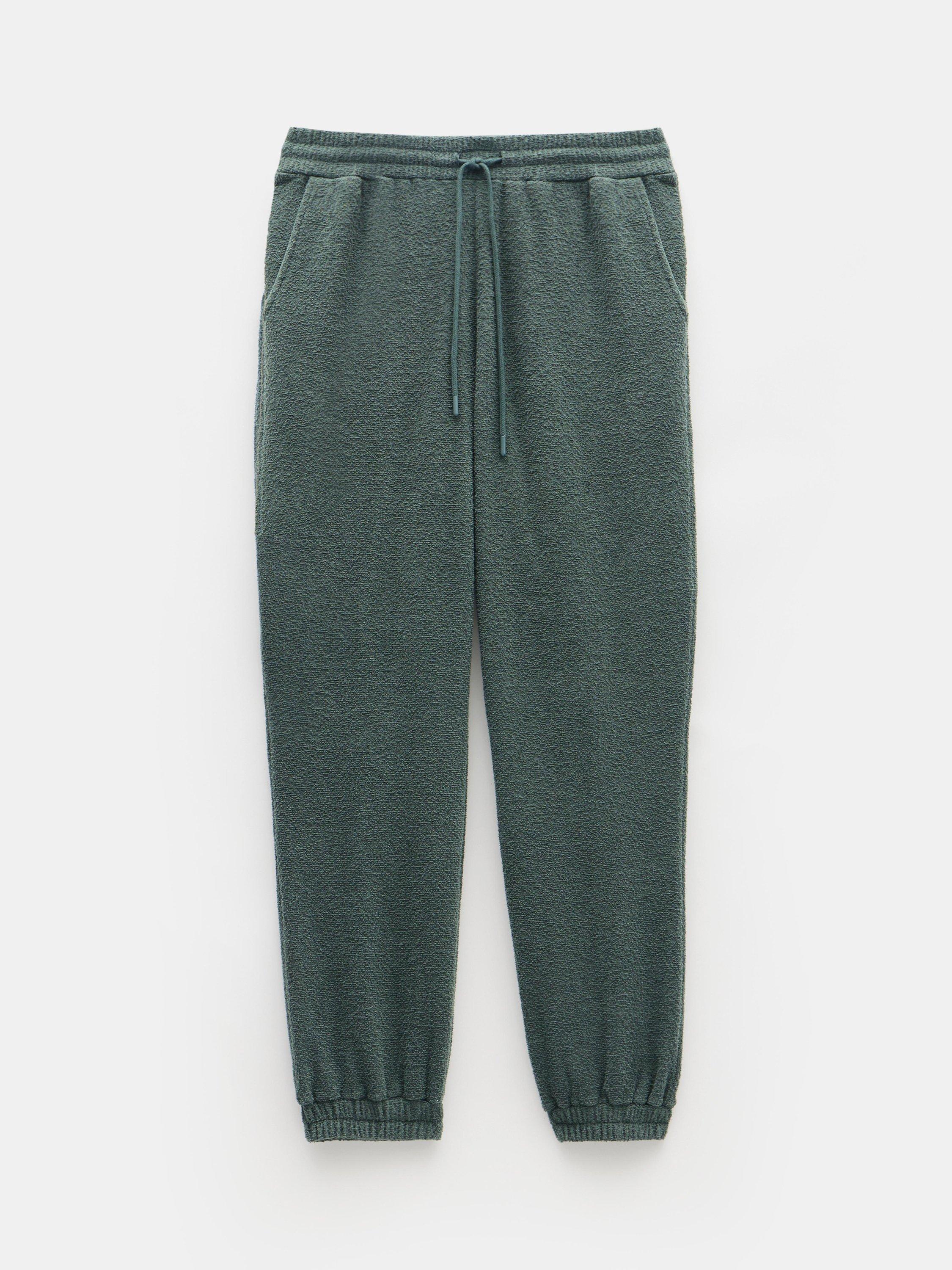 Product image 1 of 5, which shows HUSH Alyna Textured Joggers, Khaki, XXS Sht