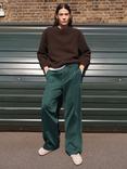 HUSH Harrison Pintuck Joggers, Dark Green