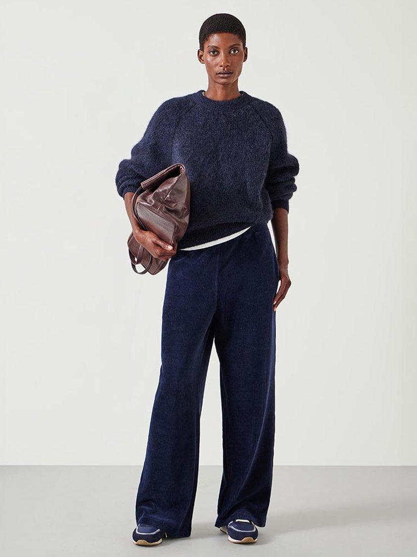 HUSH Layton Corduroy Joggers, Navy