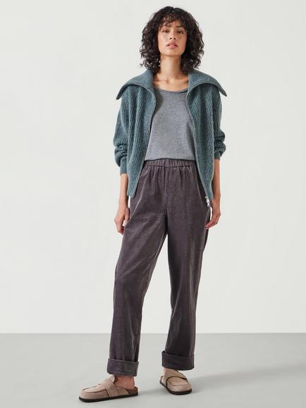 HUSH Lisa Corduroy Joggers, Charcoal