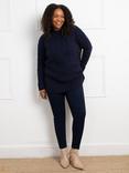 Live Unlimited Curve Textured Knit Jumper, Navy