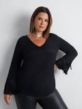 Live Unlimited Curve Fringe Top, Black