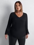 Live Unlimited Curve Fringe Top, Black