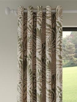 John Lewis Caladium Pair Lined Eyelet Curtains, 