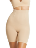 Ambra It's A Cinch Mid Thigh Shaper Shorts, Beige