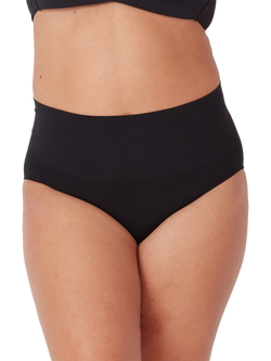 Ambra Seamless Smoothies High Waist Knickers, Pack of 2, Black