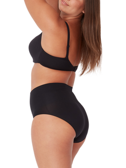Ambra Seamless Smoothies High Waist Knickers, Pack of 2 - view 2, Black