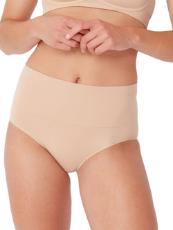 Ambra Seamless Smoothies High Waist Knickers, Pack of 2, Beige