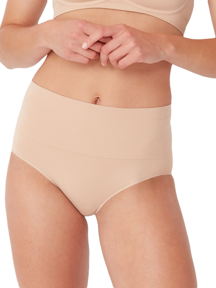 Ambra Seamless Smoothies Light Control Full Briefs, Pack of 2, Beige
