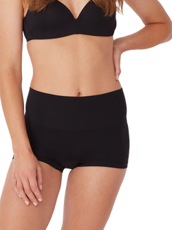 Ambra Seamless Smoothies High Waist Shorty Knickers, Pack of 2, Black