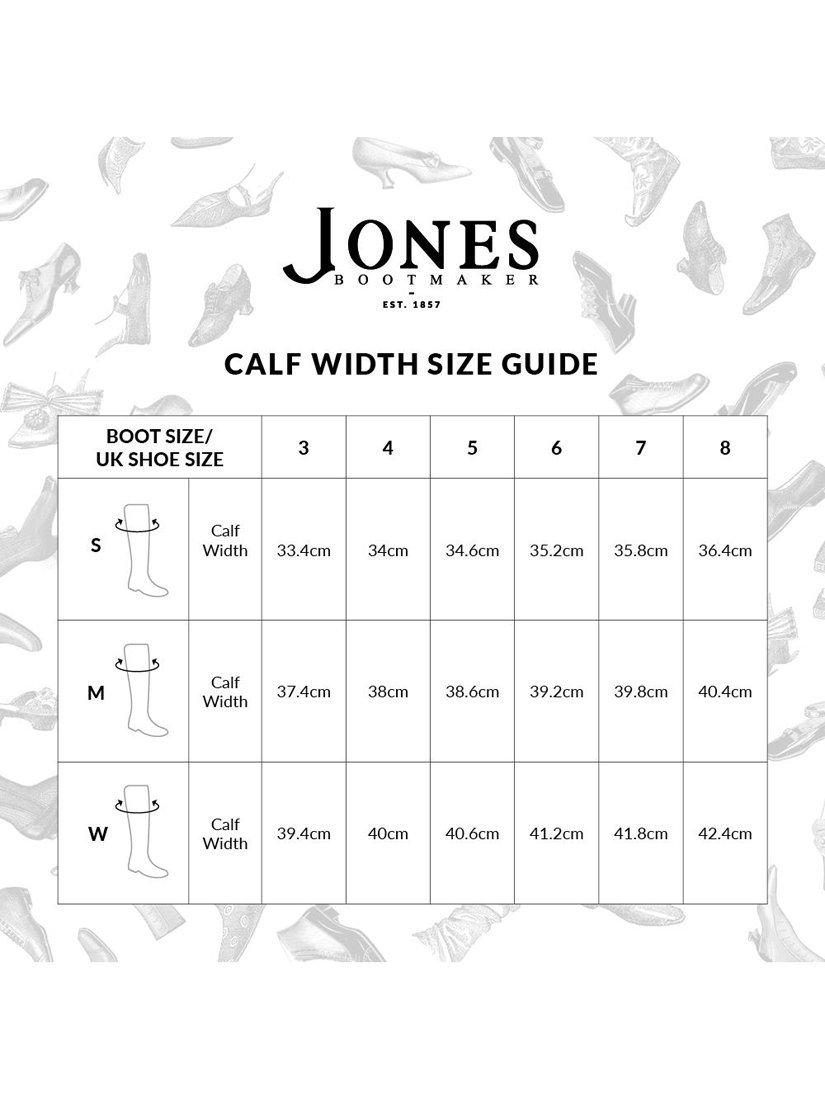 Product image 7 of 7, which shows Jones Bootmaker Phoebe Slim Calf Fit Leather Riding Boots, Black, 3